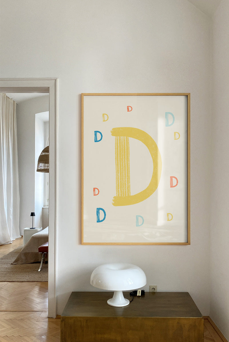 Zoe - Groovy Letters (30x40 cm)