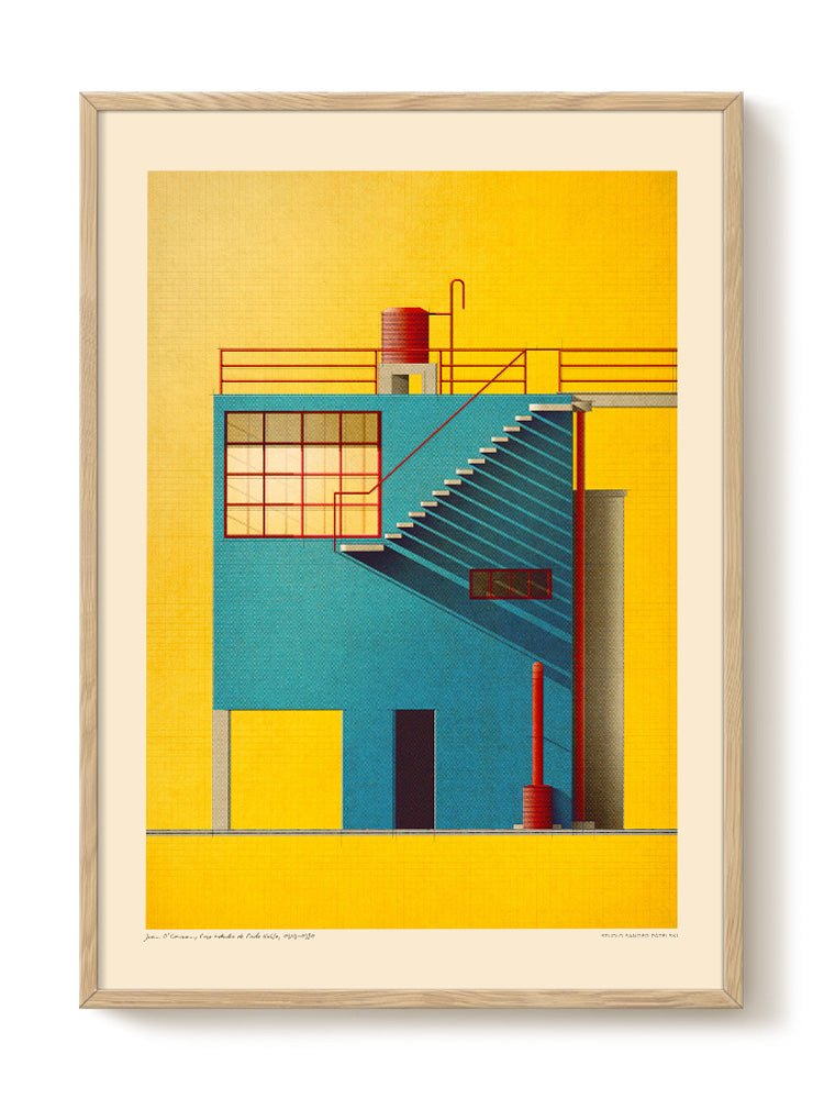 Sander Patelski - Juan O Gorman Casa Estudio de Frida Kahlo (50x70 cm)