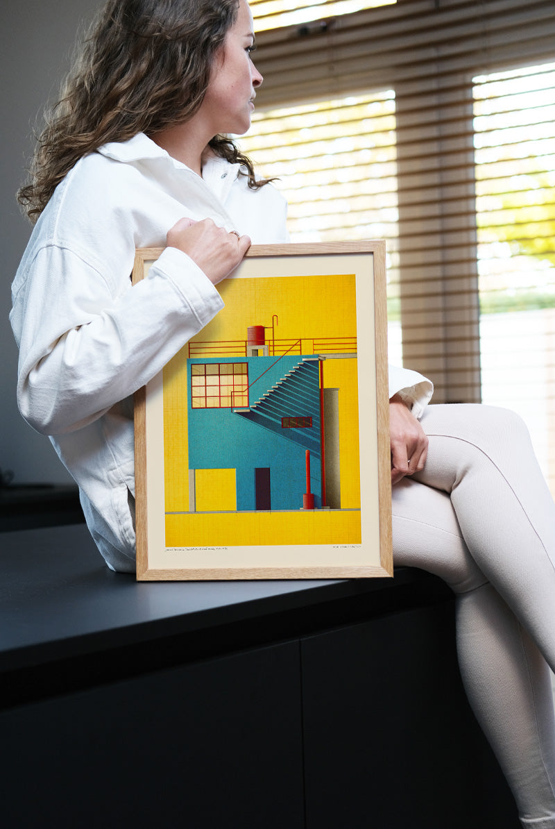 Sander Patelski - Juan O Gorman Casa Estudio de Frida Kahlo (50x70 cm)