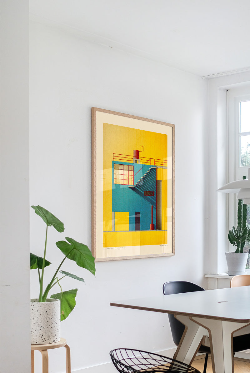 Sander Patelski - Juan O Gorman Casa Estudio de Frida Kahlo (50x70 cm)