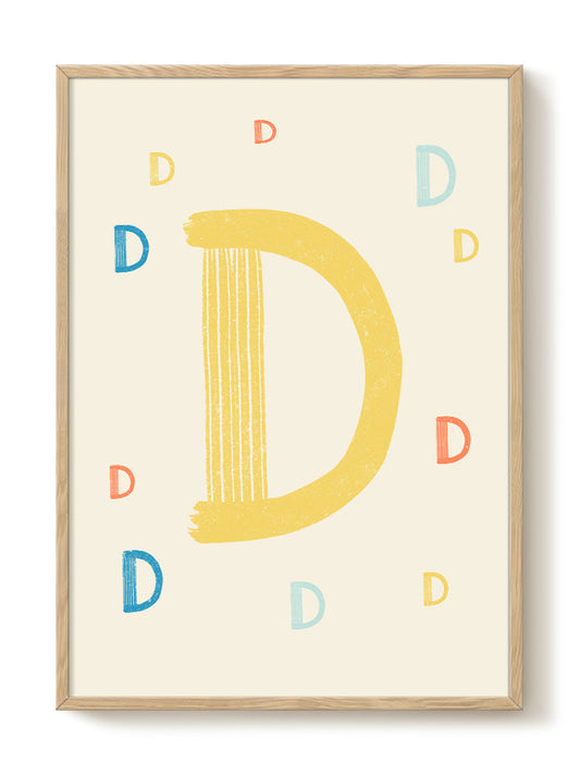 Zoe - Groovy Letters (30x40 cm)